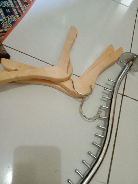 Hanger Kayu Anak(lusinan/ 12 Pcs)