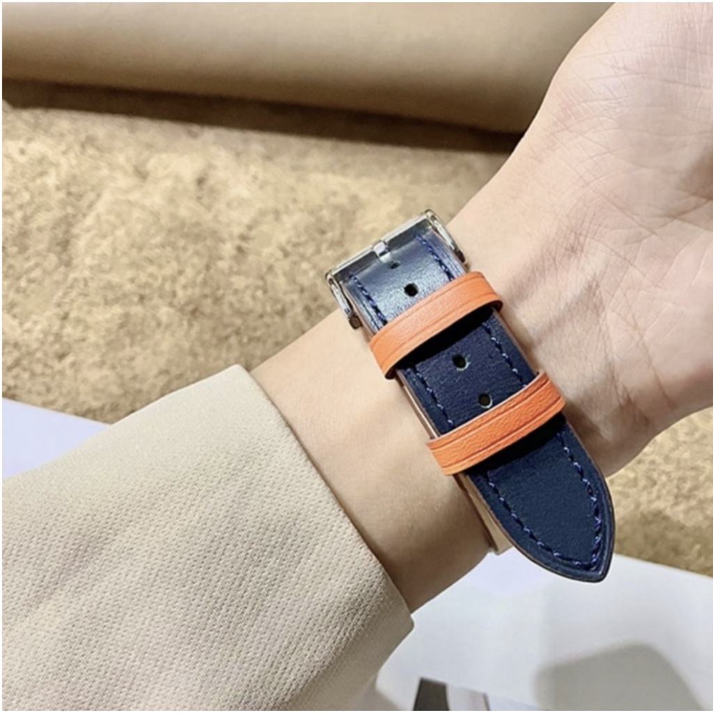 Fashion Watch Strap Eggel Tempo 3 Kotak - Tali Jam Tangan 20mm Leather Kulit