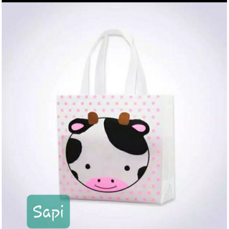 GOODIEBAG ULANG TAHUN SIZE 25X25X9 CM-Sapi