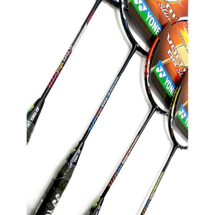 Raket Badminton YONEX VOLTRIC 2 8 11 21 DG SLIM pasang BG66U FREE GRIP