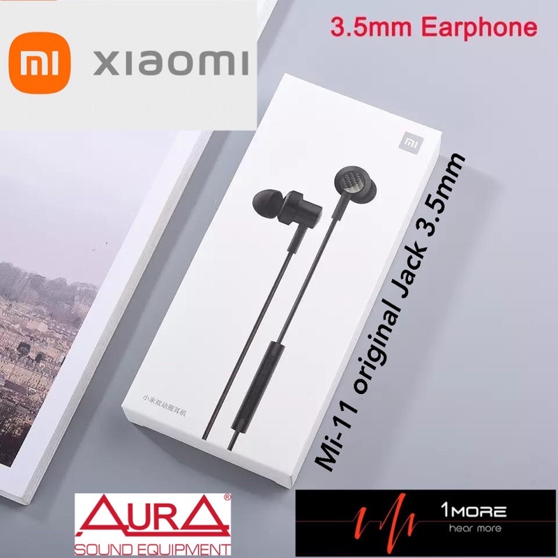 GROSIR HANDSFREE XIAOMI JACK JARUM 3.5MM EARPHONE HF MI11 REDMI11 NEW PURE BASS