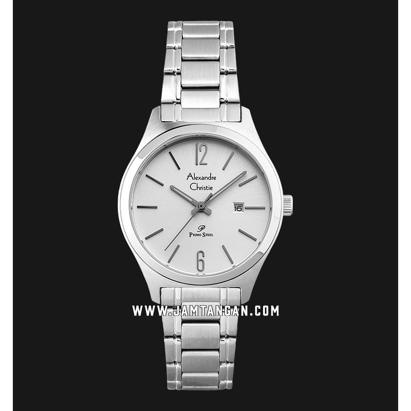 Alexandre Christie AC 1009 LD BSSSL Silver Dial Stainless Steel Strap