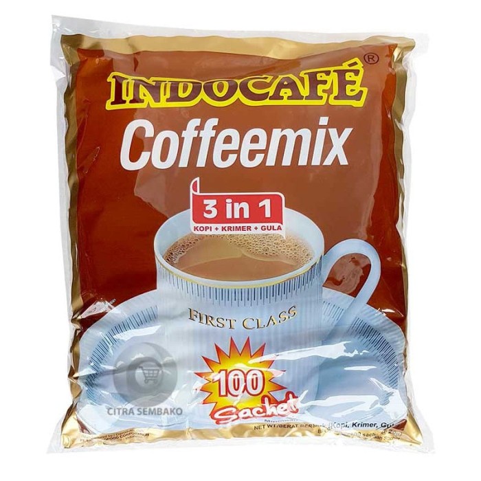 

ge01fgf Indocafe Coffeemix (100 Sachet X 20 Gram) / Indocafe 100 / Coffemix Ds20X11