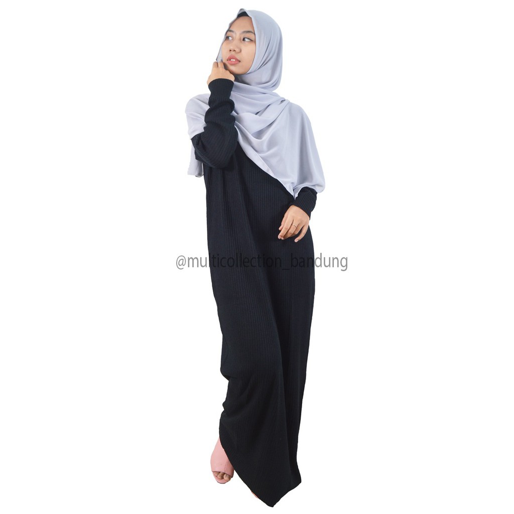 Long Dress MEDARI LONG KNIT MCRD / Gamis Rajut Muslim / Medari Dress / Boxy Dress / Long Dress Boxy / Boxy Dress Wanita / gamis syar'i / Boxy Knit-4