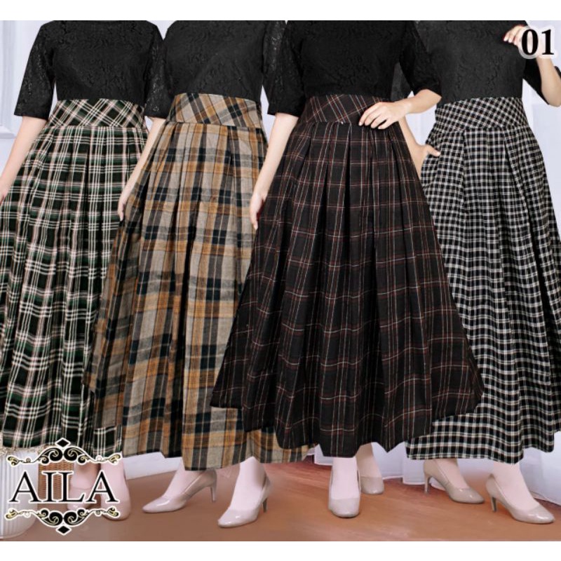 Rok Panjang Flanel Zenana Premium