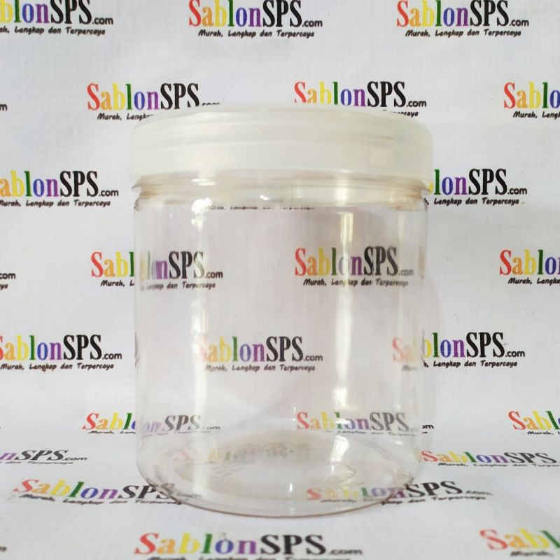 TOPLES JAR 500ML BOTOL PLASTIK PET POT CUP SLIME 500ML