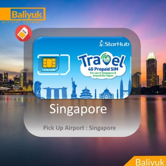 Sim Card Singapore Starhub 7 Hari 100 Gb TERBAIK