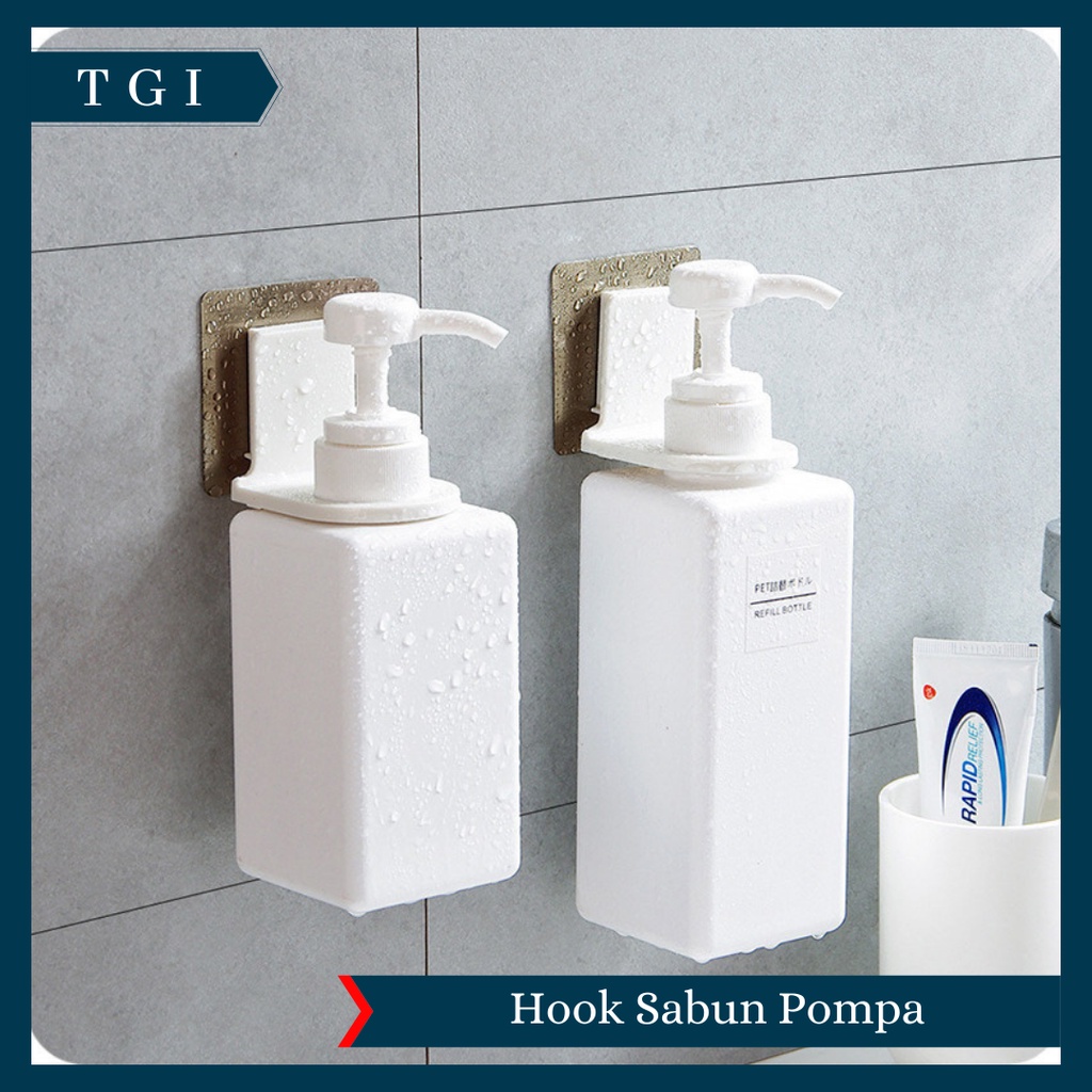 TGI - GANTUNGAN BOTOL SABUN SHAMPO DINDING KAMAR MANDI SERBAGUNA | HOLDER HOOK BOTOL SABUN MULTIFUNGSI | HOOK SABUN MANDI GANTUNGAN BOTOL SABUN SHAMPOO