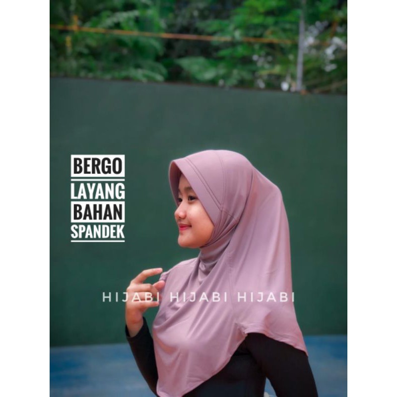 Hijab Instan Sporty Casual Bergo Layang