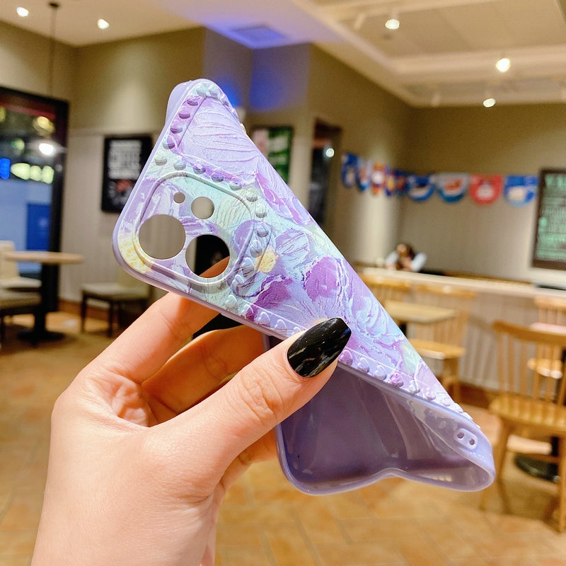 SHC| Casing HP OPPO A1K A95 A15 A15S A74 A54 A16 Reno 5F 4F 6 5 A7 A5S A12 A11K A3S A12E A52 A92 A57 A39 A83 A53 A33 A5 A9 A31 2020 F1S F9 Pro F11 Realme 5 5i 6i C3 C21Y C21 C20 C2 C15 C12 C25 Narzo 20 30A C25S C11 2021 Soft Flower Phone Case-6