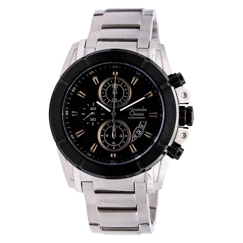 Alexandre Christie 6226 MC Pria Chronograph Original [Silver/Black]