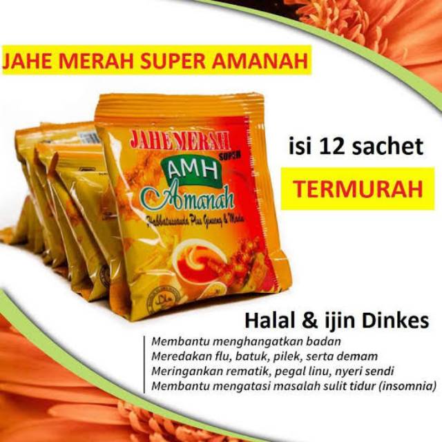 

Jahe Merah Super Instan Murah ISI 12pcs