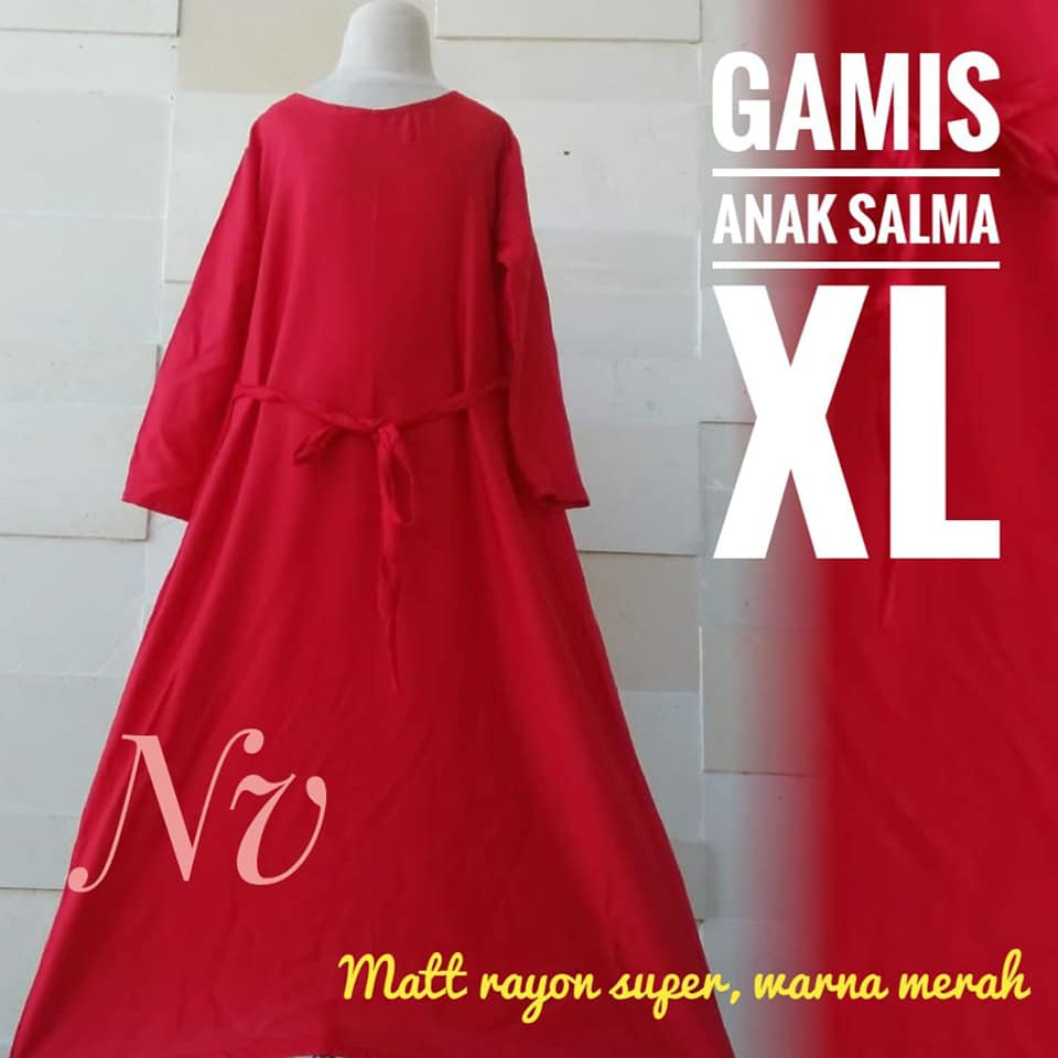 BAJU ANAK GAMIS POLOS SALMA(XL)