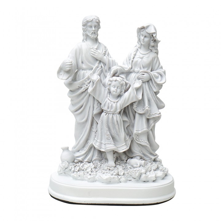 Patung Keluarga Kudus Italy Putih Polos 20cm