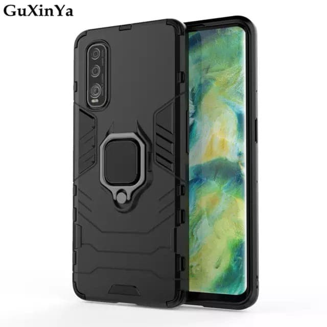 Oppo Find X2 / Find X2 Pro Soft Case Hybrid Ring Stand Panther Series