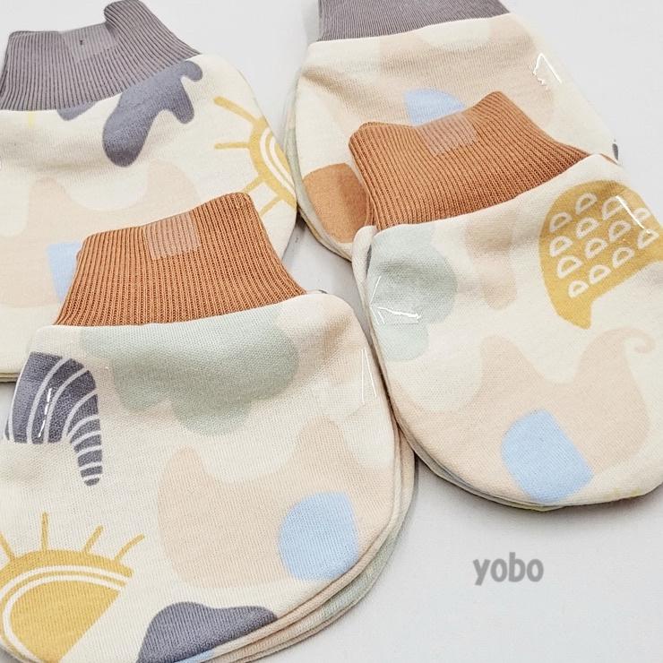 BTU.606184 ▫ YOBO Animales Baby Accessories | TOPI SARUNG TANGAN KAKI BAYI STK ANIMALES
