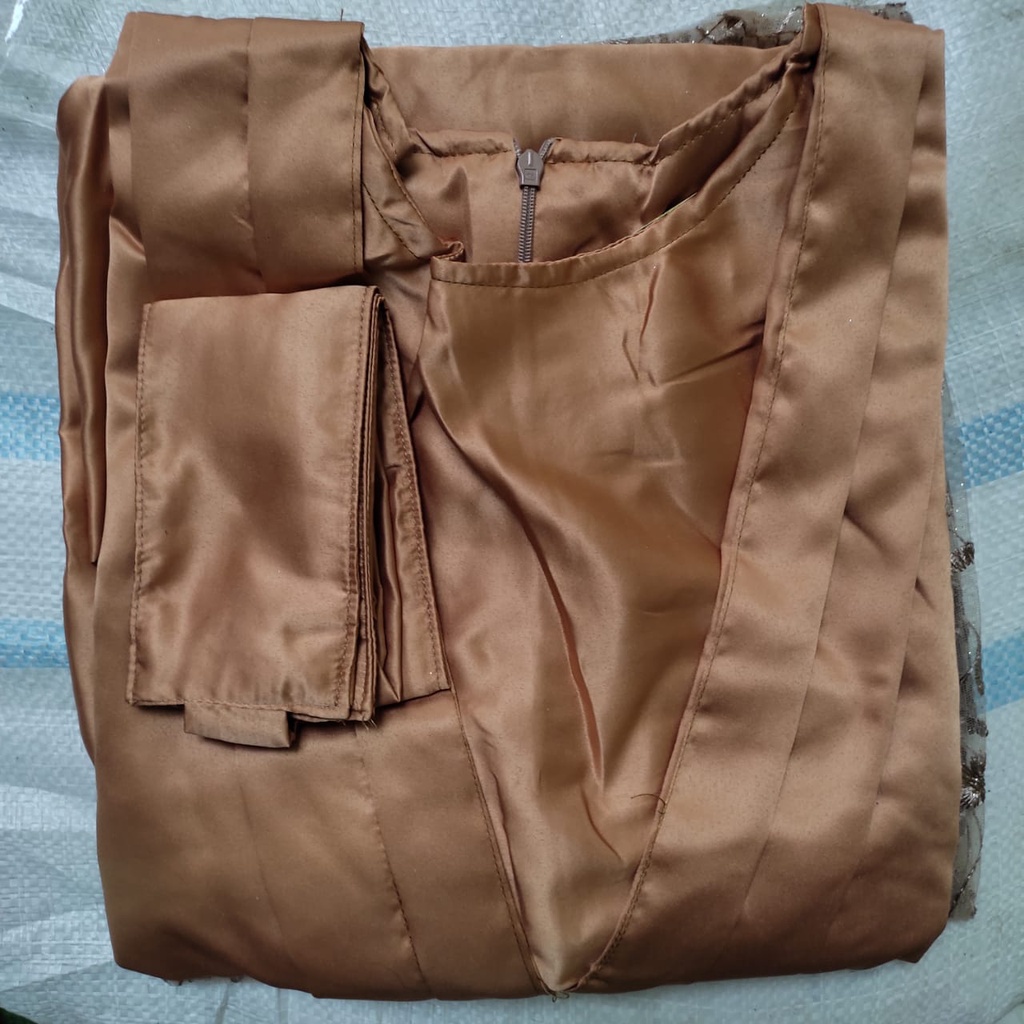 Mysharewl Osana Gamis Brukat Pesta Syar'i Jumbo Azalea Dss Busui Ready Stok Siap order Gamis Polos Premium Gamis Polos Satin Dress Gamis Brukat Lucia Tile Dress Kondangan Kekinian-NUDE