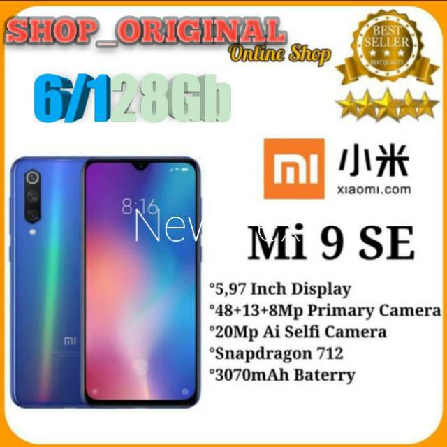 Xiaomi Mi 9 SE  Ram 6/128 Garansi Distributor 1 Th