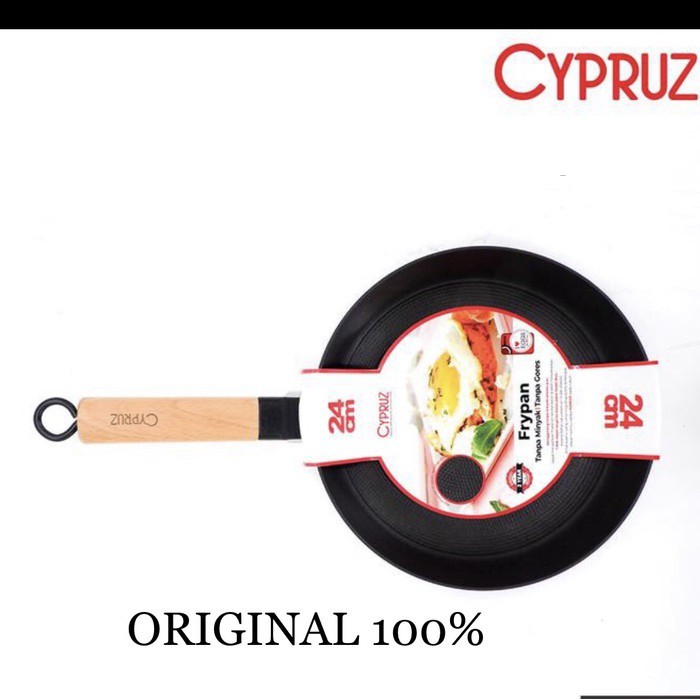 CYPRUZ Fry Pan Cast Iron FP-0912  24 Cm/Penggorengan Wajan Kuali Anti Lengket