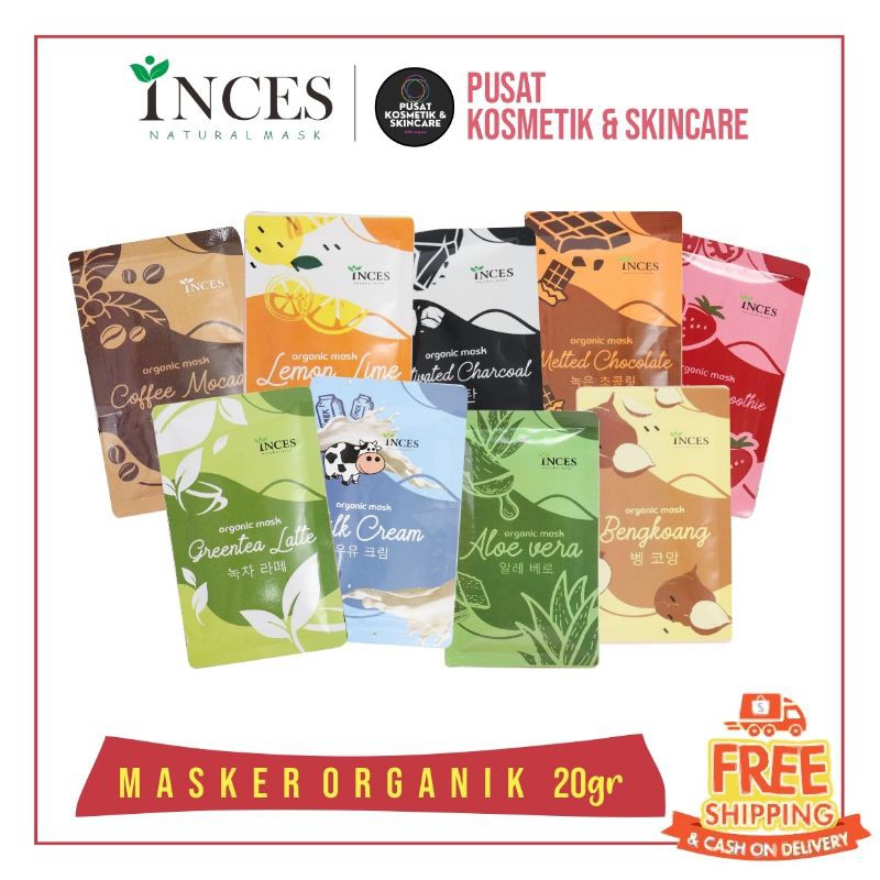 (20 GRAM) MASKER ORGANIK BUBUK BY INCES FACEMASK ORGANIC