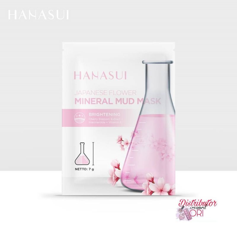 HANASUI MINERAL MUD MASK 7 GRAM (☑️BPOM)