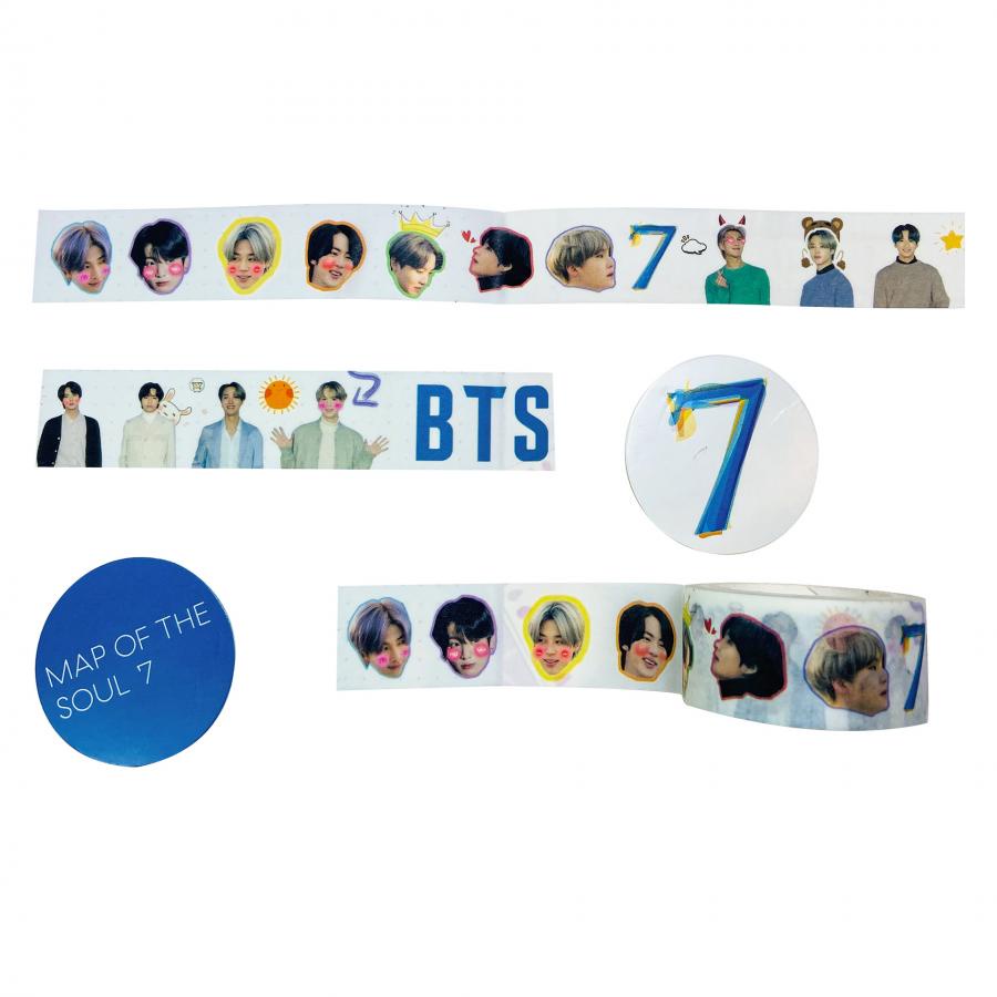 Stiker Kertasselotip Washi Gambar Kpop BTS Untuk Scrapbook