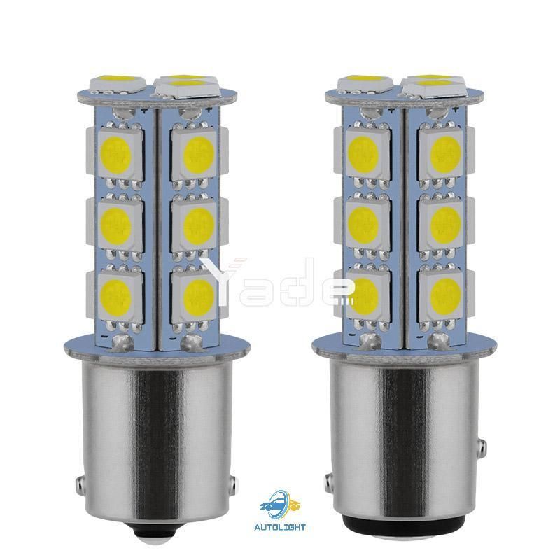 Lampu LED Rem Stop Bayonet 1157/ 18 &amp; 13 Mata LED Untuk Mobil Dan Motor Kaki 2 DC