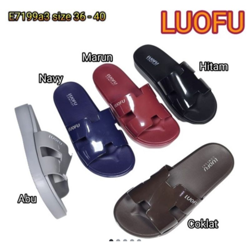 sandal luofu wanita import/sendal luofu original
