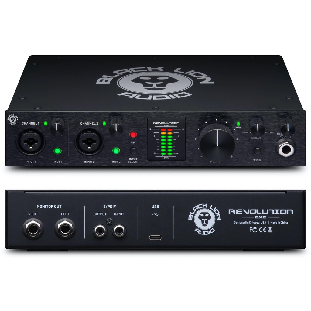 Black Lion Audio Revolution 2x2 Soundcard Recording