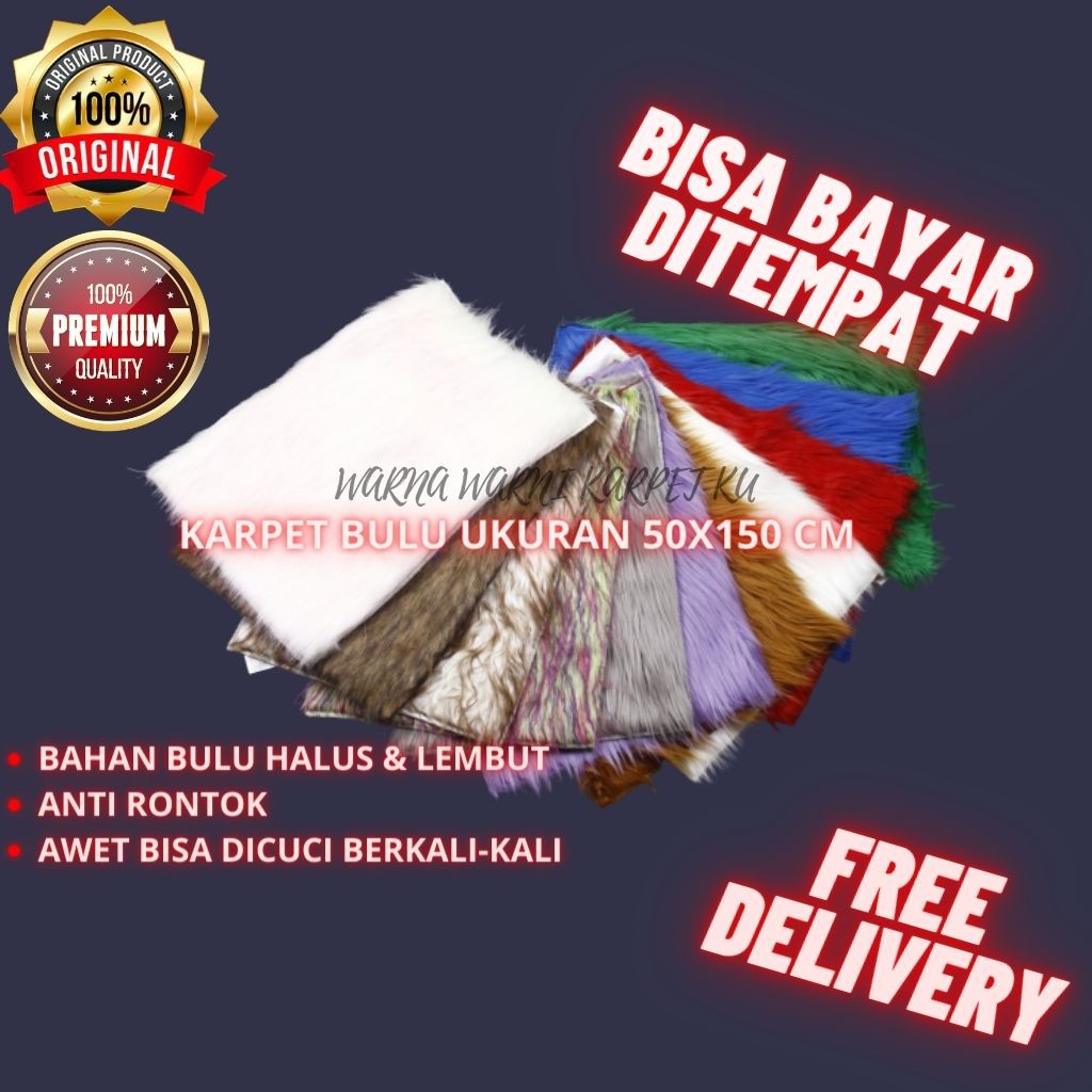KARPET BULU GLOOSY  KARPET BULU LANTAI KARPET BULU KOREA KARPET BULU KAMAR TIDUR KARPET BULU PUTIH