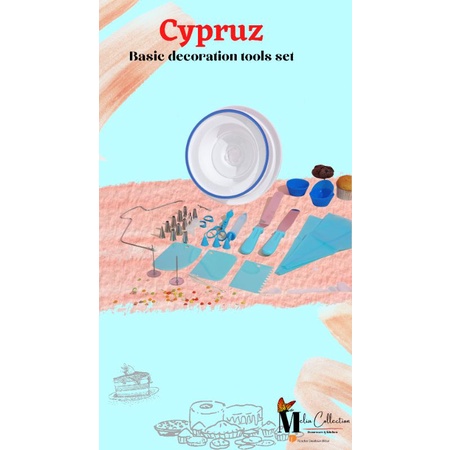 Cypruz decoration cake for set | alat dekorasi cake lengkap