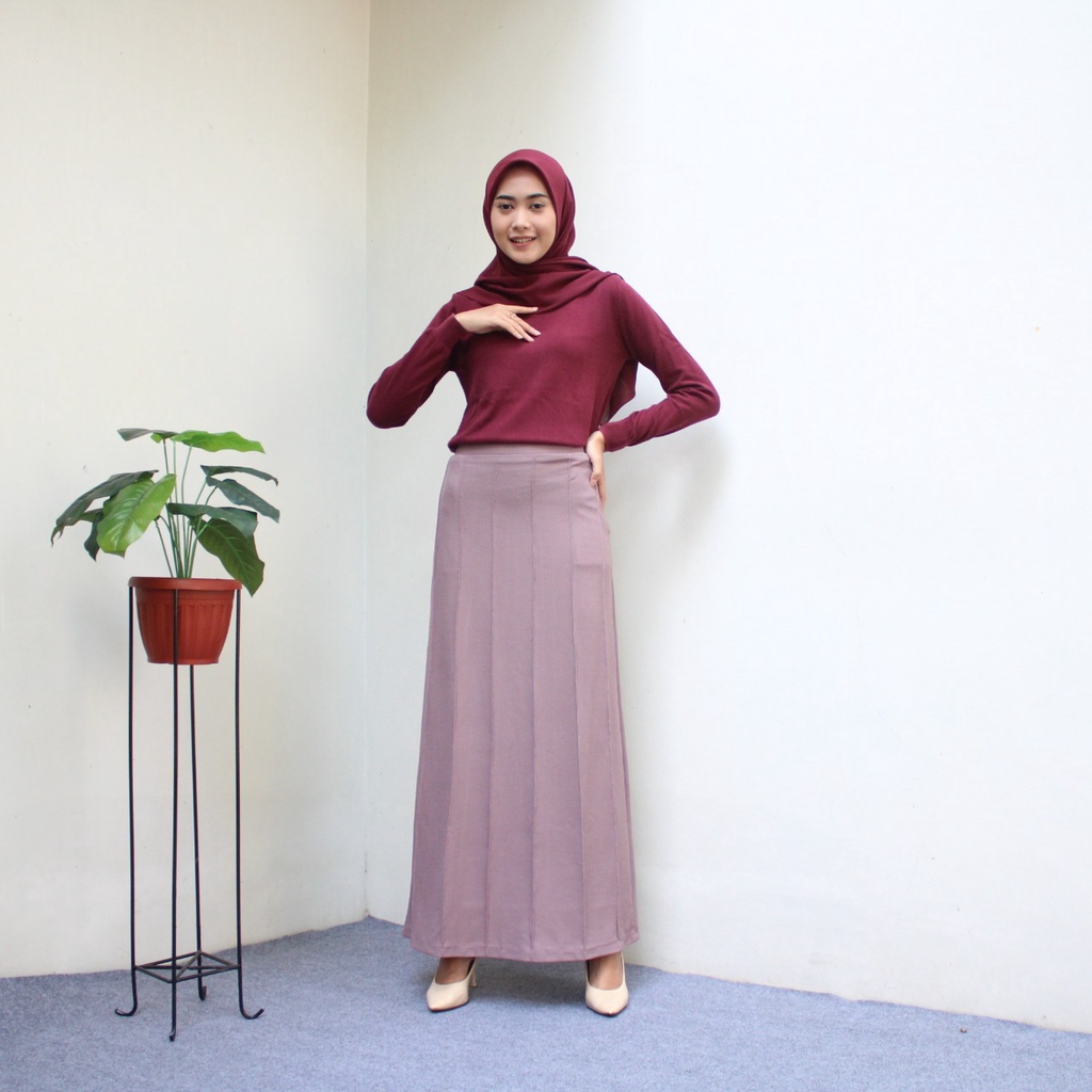 Dostifashion Naya Span  / Rok Kerja Hitam / Rok Kuliah Hitam / Rok Kantor / Rok Span Hitam  /  Rok Lurus-Milo