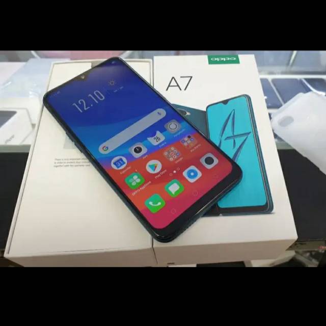 Second oppo A7 4/64 ex resmi fullsett original nominus