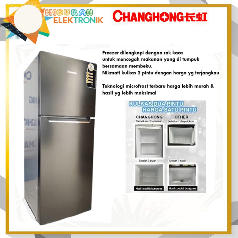 KULKAS 2PINTU CHANGHONG CRF-208