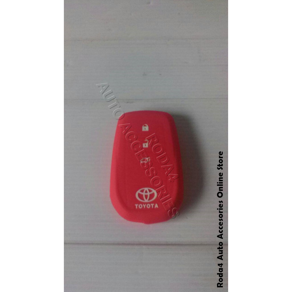 Cover Remote / Kunci Silicone / Karet All New Fortuner 2016 Red