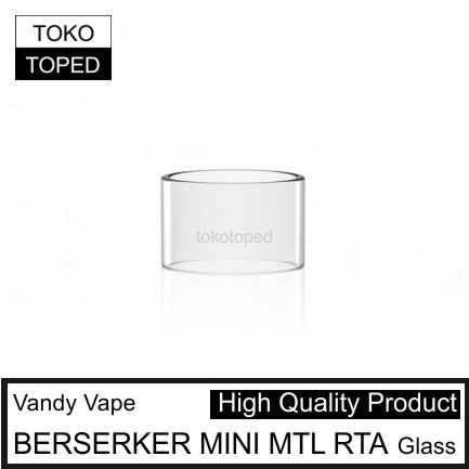 koleksi tabung bahan kaca BERSERKER MINI MTL RTA warna glass clear