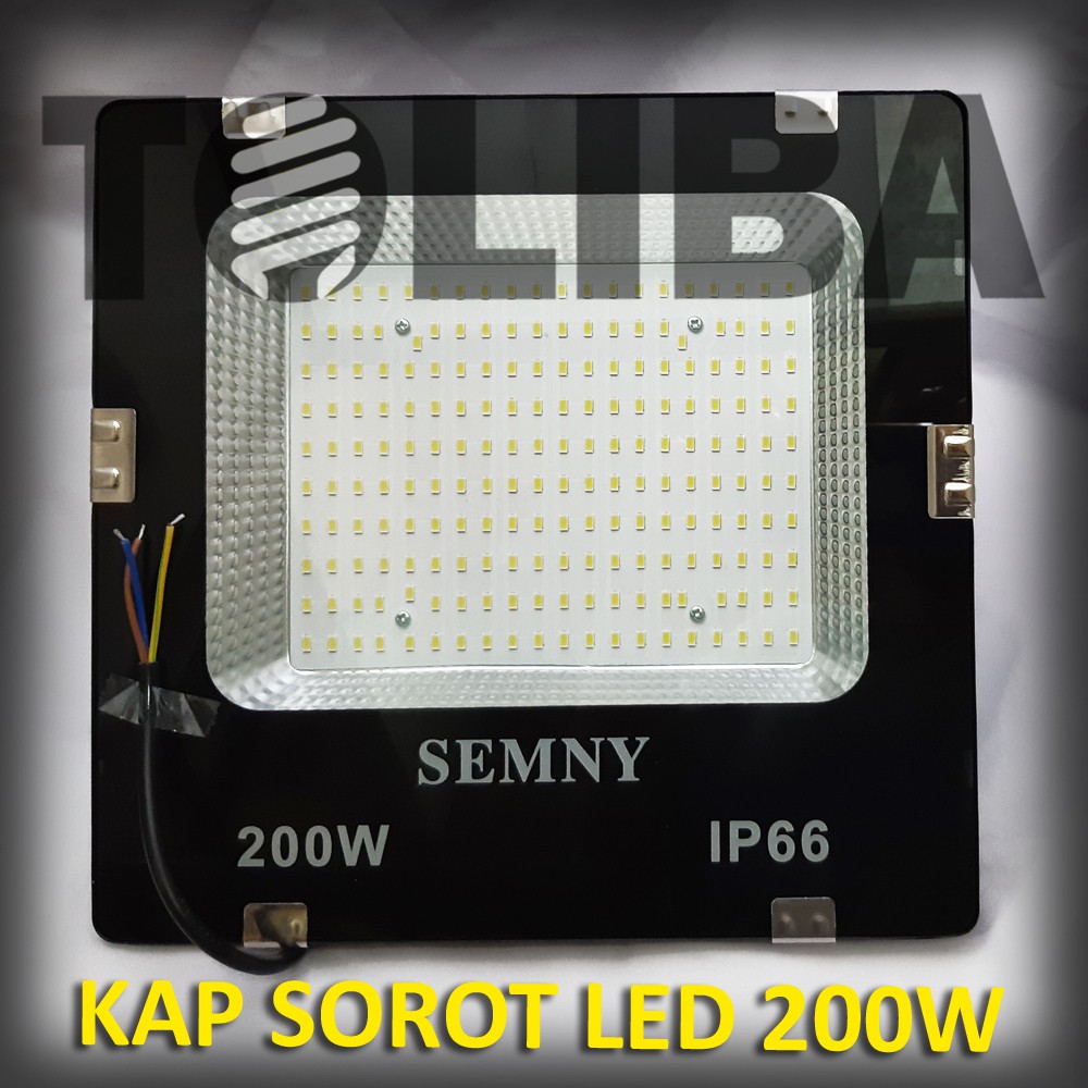 lampu sorot led / kap sorot led 200watt 200w 200 watt lampu tembak outdoor indoor / led flood light