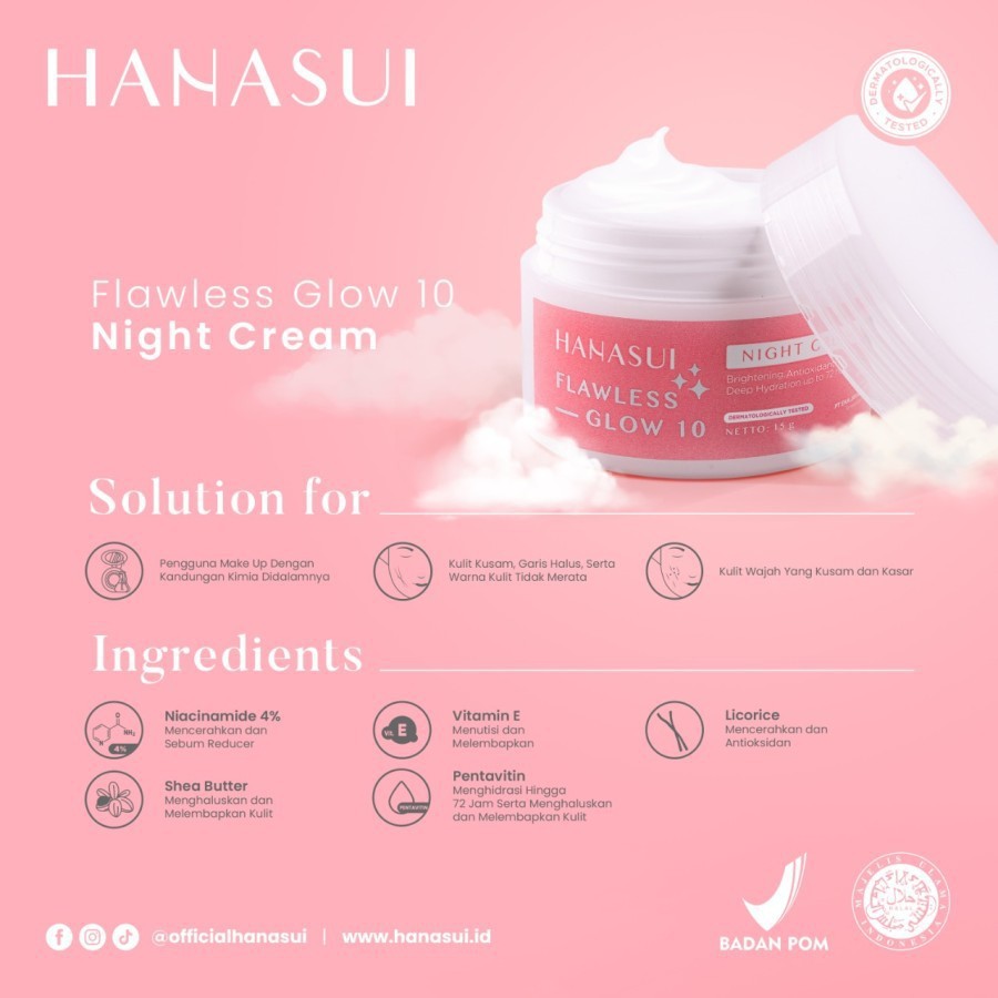 HANASUI SKINCARE FLAWLESS GLOW 10 SERIES