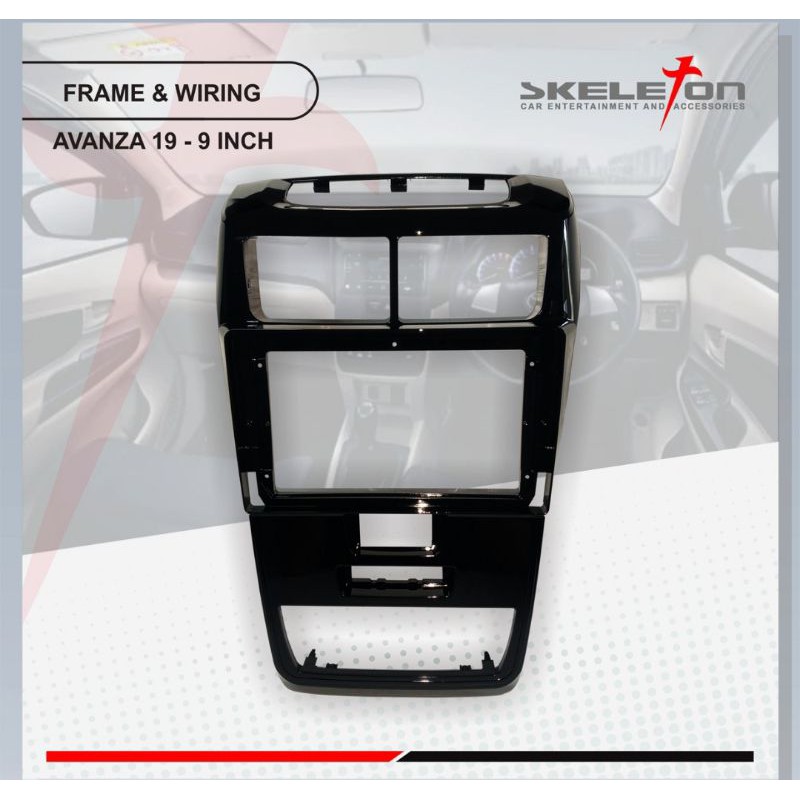 FRAME HEAD UNIT  9 INCH SKELETON FOR AVANZA XENIA 2019 UP