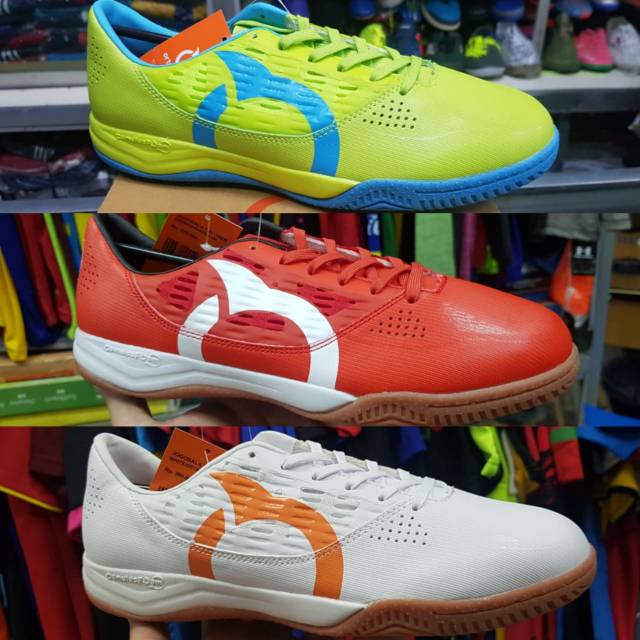 sepatu futsal ortuseight Jogosala Theorem Hijau, Merah, Putih, Hitam