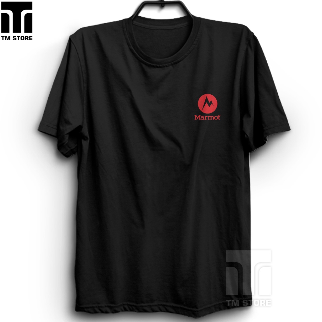 Kaos Outdoor Marmot logo Premium Cotton Combed 30s T-Shirt Distro Baju Kaos Murah pria wanita TM-3
