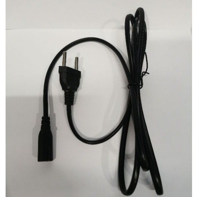 kabel AC power angka 8 kabel PS kabel AC BUNTUNG warna hitam radio tape printer