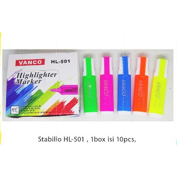 STABILO, STABILO VANCO, STABILO VANCO, HIGHLIGHTER VANCO 10, penanda tulisan, spidol