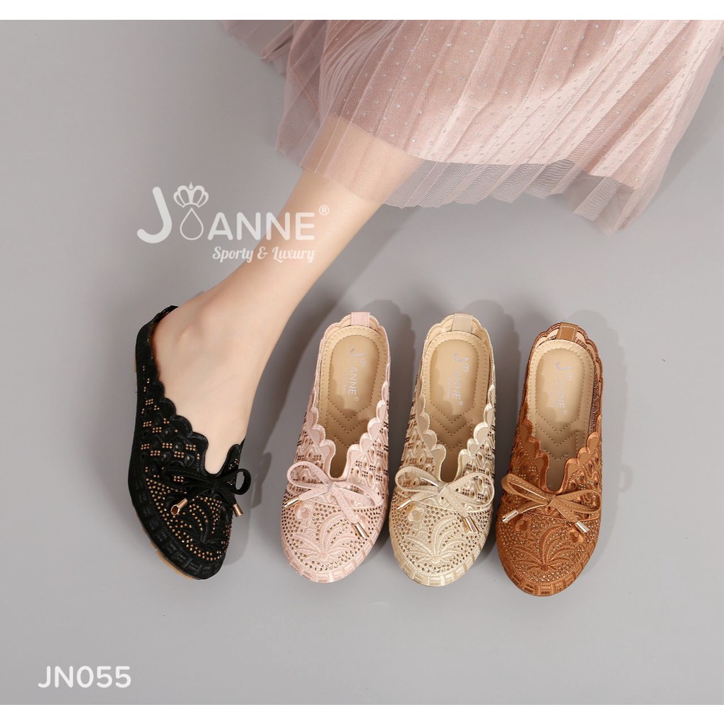 JOANNE Mules Loafers Shoes Pita #JN055 ORIGINAL (RESTOCK)