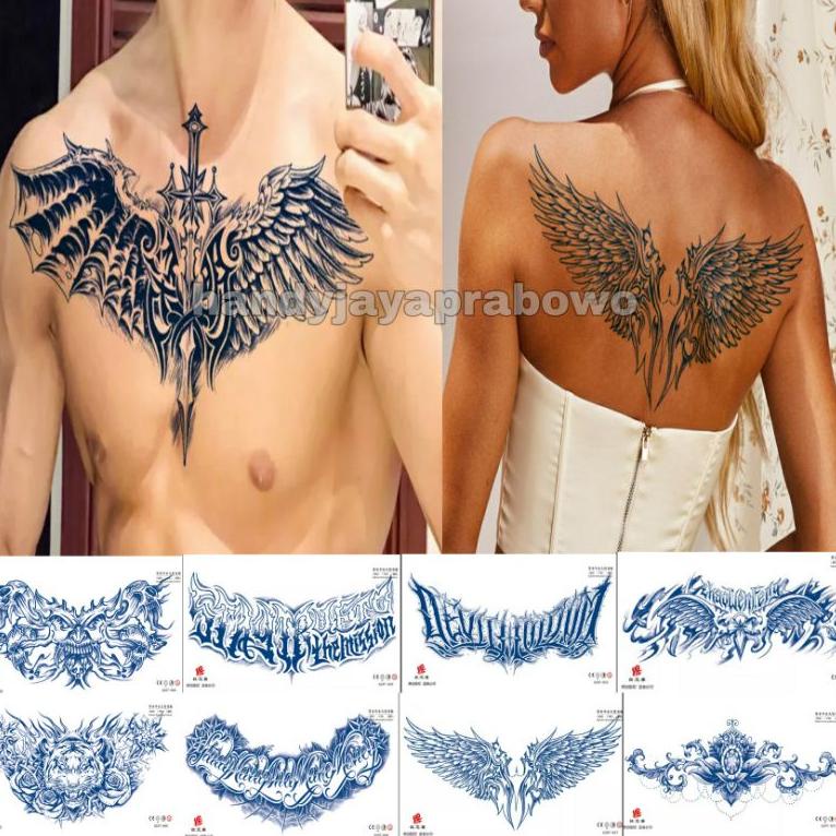 44p, Tato semi permanen dada