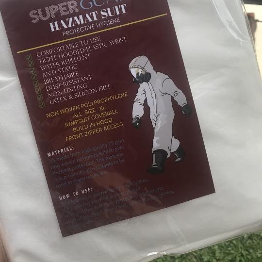 ♫ Hazmat suit Baju Putih Hazmat Coverall safety - HAZMAT SAJA ➺