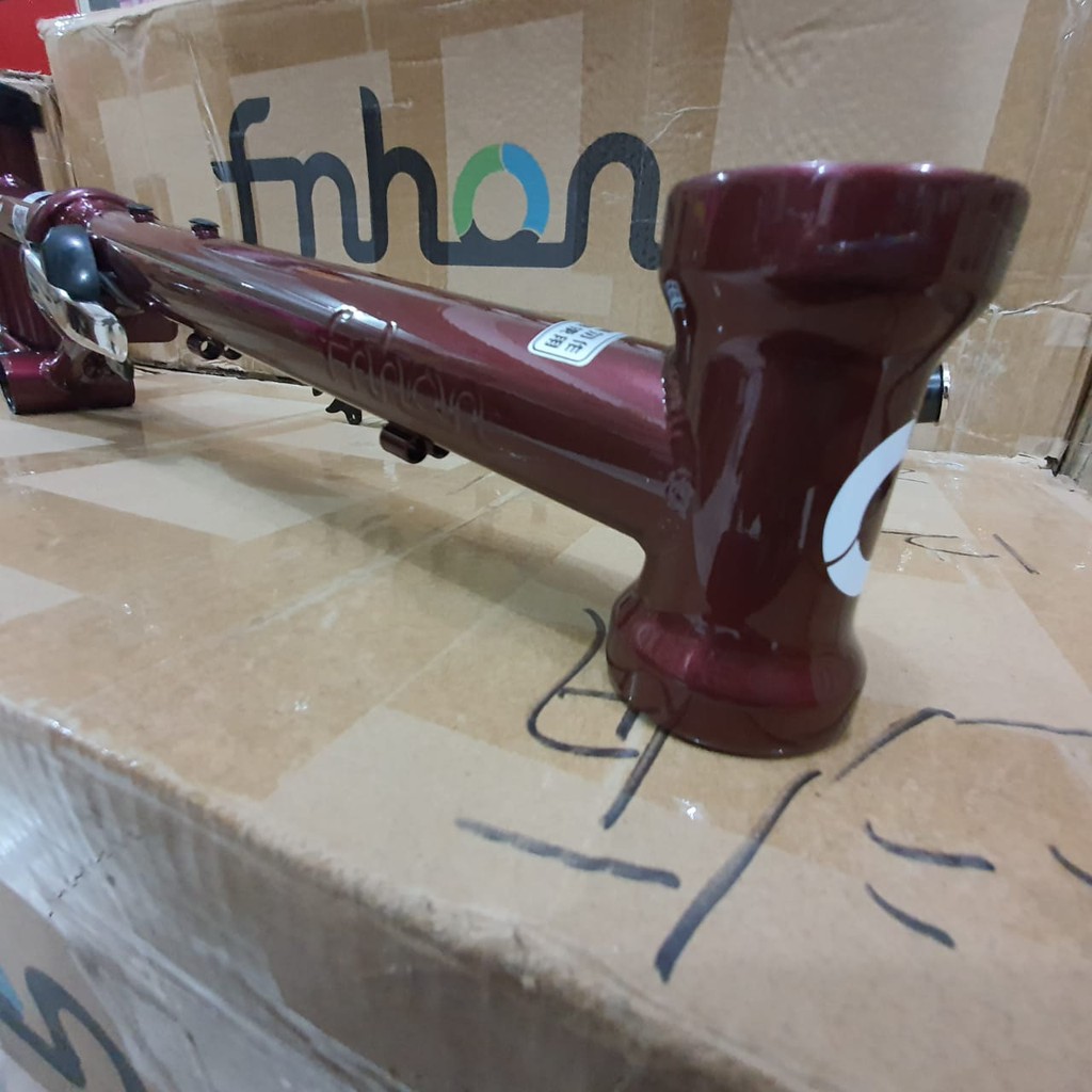 Frame fork FNHON Gust Agate Red Ungu Purple Merah Marun V brake Handle Post HP vbrake Sepeda