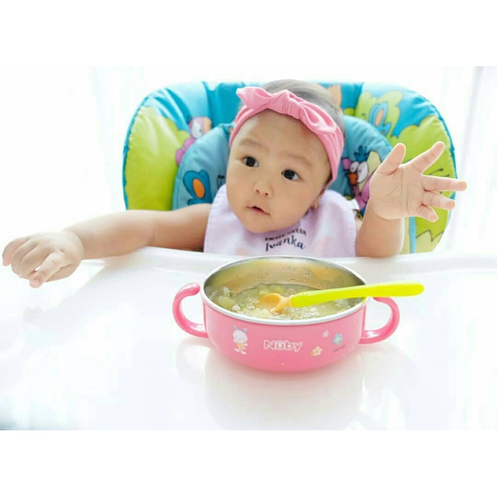 Nuby Stainless Bowl with Masher