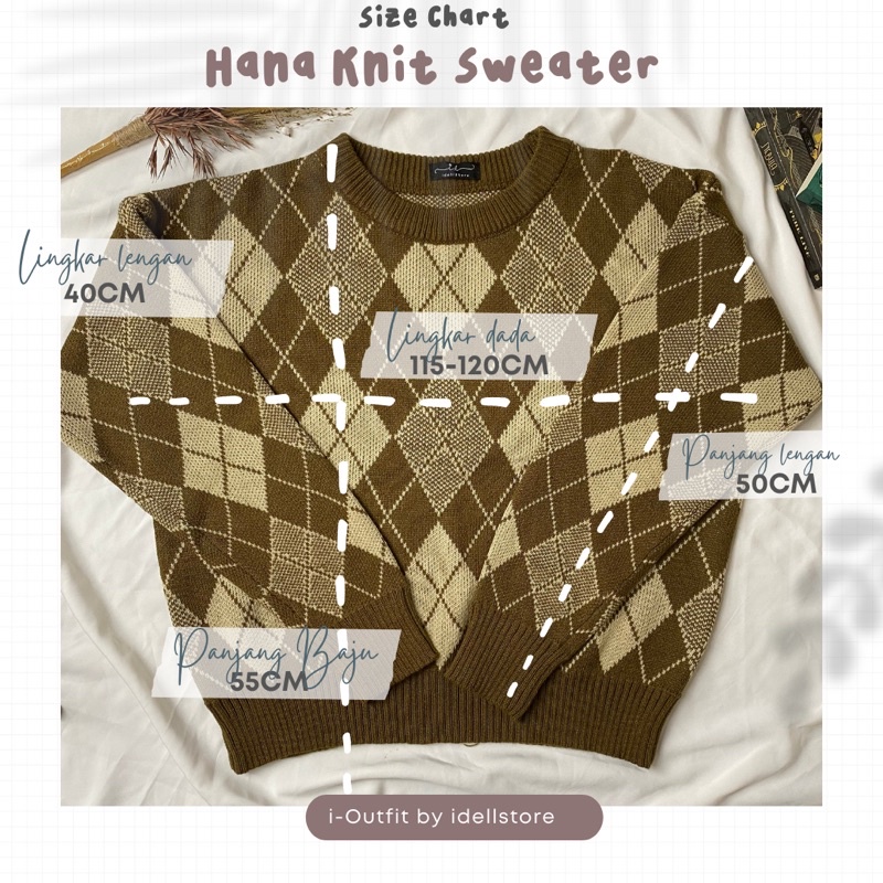 Hana Knit Sweater by Idellstore • Sweater Rajut Premium