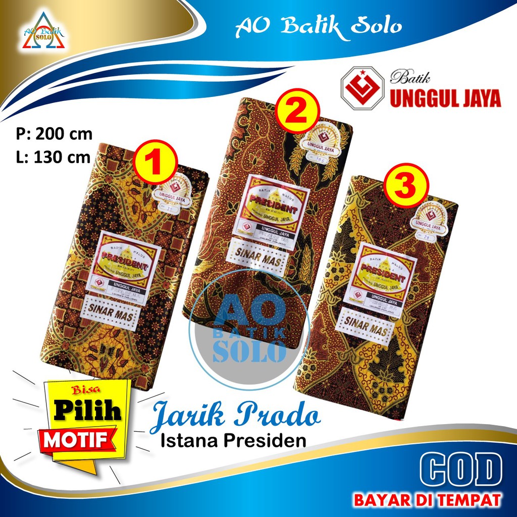 KAIN BATIK JARIK PRODO ISTANA PRESIDEN - PRADA